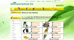 Desktop Screenshot of dierenspeciaalzaakxxl.com